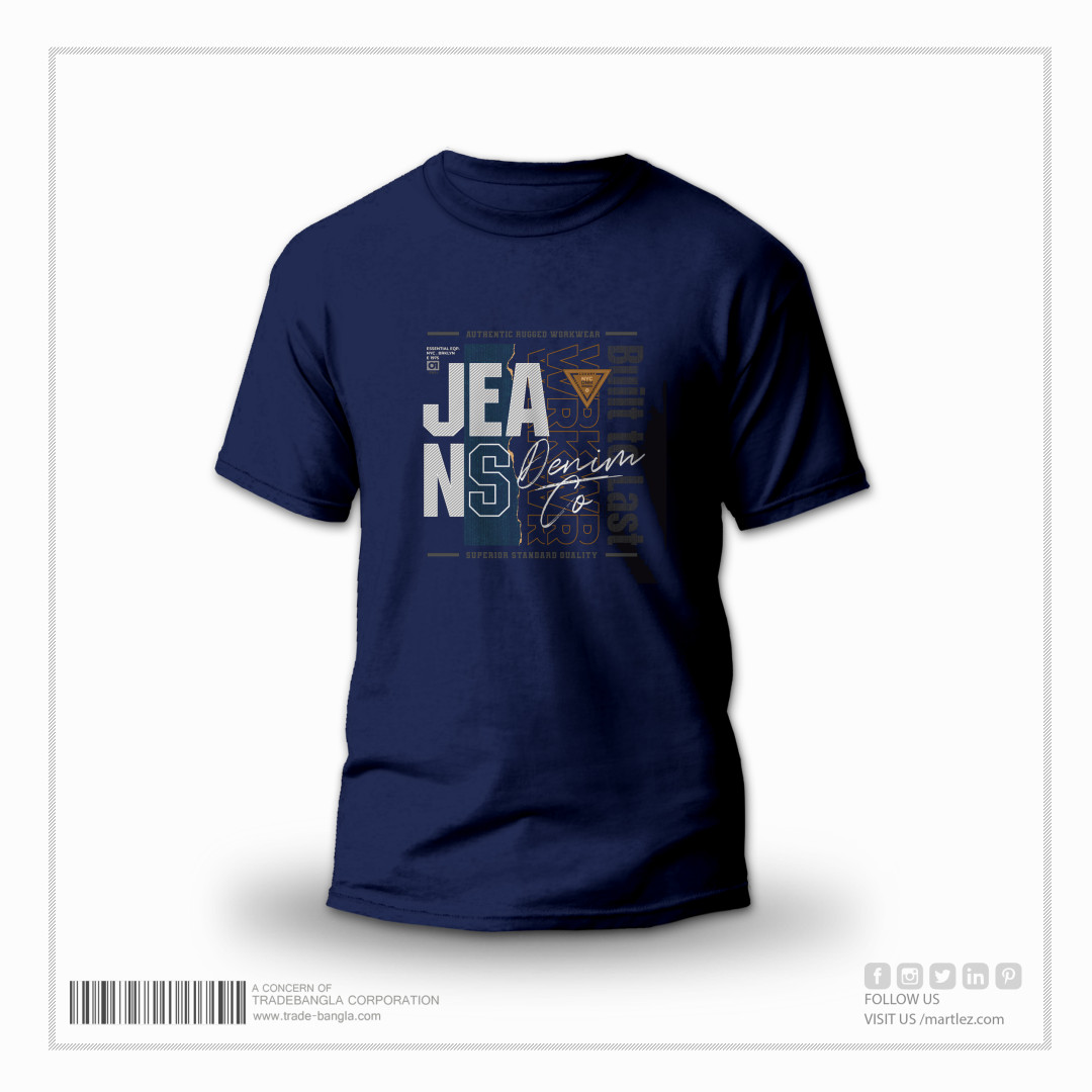 Martlez Premium T-shirt | Jeans Denim